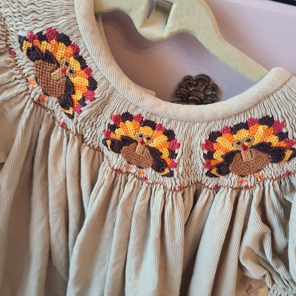 Southern Tots 4T Smocked Turkey Dress - Picture 2 of 4